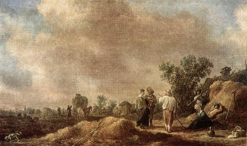 GOYEN, Jan van Haymaking dg oil painting picture